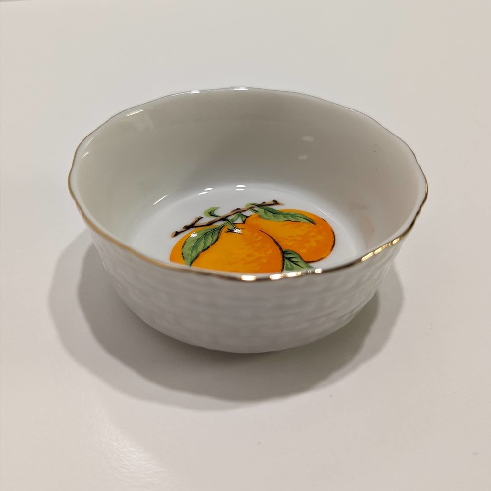 John Wagner and Sons Orange Marmalade Jelly Dessert Dish Set with Spoon Vintage - Picture 10 of 11